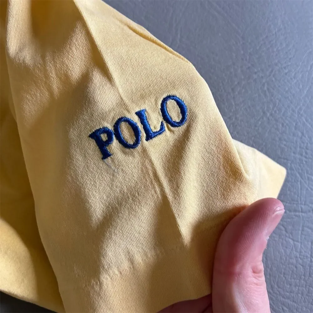 Polo Golf‎ Ralph Lauren Men's M Yellow Polo Shirt Firestone  country club Logo